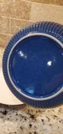 img 1 attached to Mikasa Ceramic Blue Bowls Set Of 4 - 8 Inch Porcelain Serving 28 Oz Salad Plate review by Napoleon Robbie