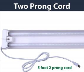 img 3 attached to Energy-Efficient LED 4Ft Shop Light - 40W, 4000K, Clear Lens, 4500LM, Non-Linkable, Ideal For Garage & Shop Ceilings, Pull Cord Chain, Plug-In, Replaces 4 Foot Fluorescent Tube.