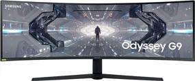 img 4 attached to 🖥️ SAMSUNG 49 Inch Odyssey G9 LC49G95TSSNXZA 48.7" Gaming Monitor, 2560X1440P, 240Hz, Curved, HDR, LED