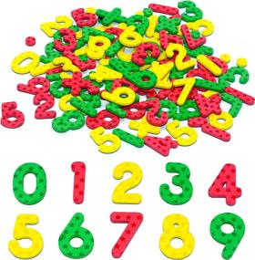 img 3 attached to SpriteGru 102Pcs Magnetic Numbers For Basic Math Mathematics Education (Stars Background)