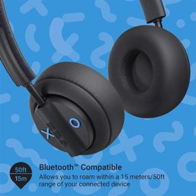 img 2 attached to JAM Audio Out There: On-Ear Bluetooth Headphones with 17 Hours Playtime, 50 ft. Range, Active Noise Cancelling, Hands-Free Calling, IPX4 Rated, Sweat & Rain Resistant - Black