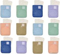 👶 kawaii baby 12 hd2 one size cloth diapers with 24 (5 layered) premium bamboo inserts - leakproof, reusable, adjustable, suitable for babies 8-36 lbs logo