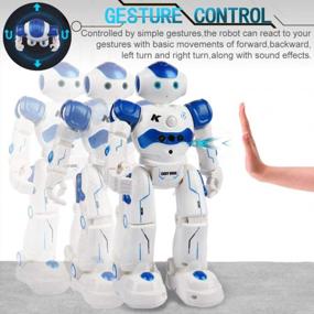 img 1 attached to Управляемая жестами игрушка-робот Yoego для детей - программируемая ходьба, танцы и пение с обучающей музыкой!