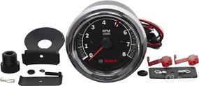 img 2 attached to 🏎️ Bosch Sport II 3-3/8" Tachometer - Actron SP0F000018 (Black Dial Face, Chrome Bezel)