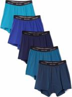 stay comfortable with bolter's 5-pack cotton stretch boxers for men logo