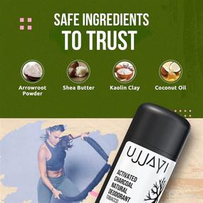 img 3 attached to 🌿 Ujjayi Natural Activated Charcoal Deodorant: Powerful Odor Control for All-Day Freshness