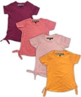 miss popular 4 pack t shirt fashion girls' clothing - tops, tees & blouses логотип