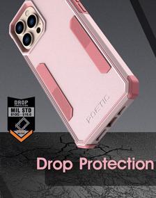 img 1 attached to 2021 Новый двухслойный сверхпрочный противоударный защитный чехол для IPhone 13 Pro 6,1 дюйма - светло-розовая крышка Poetic Neon Series