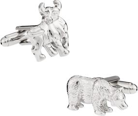 img 4 attached to Cuff Daddy Bull Bear Cufflinks: Stylish Men's Accessories for a Bold Presentation