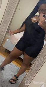 img 7 attached to ZileZile V-Neck Sleeveless Tank Top And Shorts Romper Jumpsuit For Women - Sexy Bodycon Fit