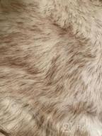 img 1 attached to Add Cozy, Faux Fur Flair To Your Home With Phantoscope'S Beige Anti-Skid Rug - Perfect For Both Adults And Kids! review by Paul Dye