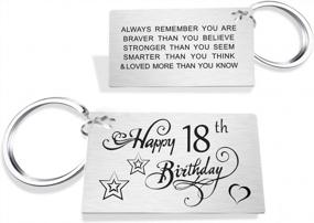 img 4 attached to 18Th Birthday Keychain Gift For Girls, Boys, Women, And Men - Perfect Sweet 18Th Birthday Gifts For Him Or Her, Featuring TGCNQ Design