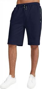 img 2 attached to Men'S Classic Fit Drawstring Summer Shorts With Elastic Waist And Pockets - YTD