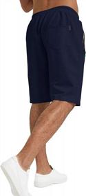 img 1 attached to Men'S Classic Fit Drawstring Summer Shorts With Elastic Waist And Pockets - YTD