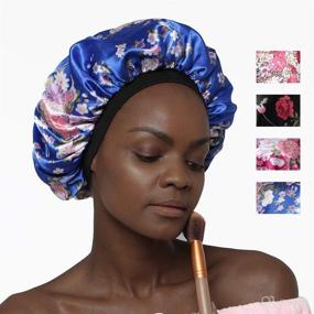 img 4 attached to CozyDreams Soft Bonnet: Enhance Your Beauty Sleep with Ultimate Comfort