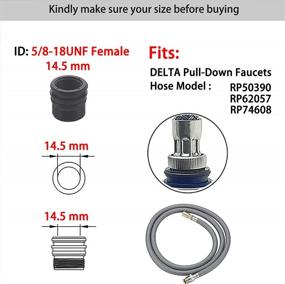 img 1 attached to Upgrade Your Kitchen With UMIRIO Pull Down Faucet Head Replacement - Universal Nozzle Sink Hose Sprayer With 2 Functions For Water Tap Spout, Male And Female Fitting, Chrome Finish
