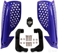 🤍 worldmotop 7/8" 22mm motorcycle hand guards: ultimate protection for yamaha kawasaki suzuki honda off road atv dirt bike motocross (blue+white) логотип