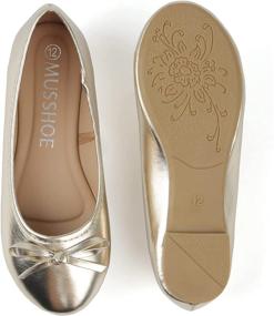 img 1 attached to 👞 MUSSHOE Sparkly Ballet Shoes for Toddler Girls via Flats