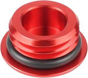 img 2 attached to 🔴 Enhance Performance and Style: NICECNC Red Engine Oil Filler Cap Plug Screw Cover for GasGas EX/EC/MC 125-300 & EX F/EC F/MC F 250-450 2021-2022, Perfect Fitment!