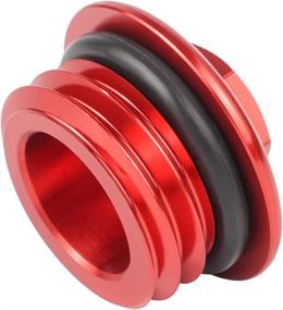 img 1 attached to 🔴 Enhance Performance and Style: NICECNC Red Engine Oil Filler Cap Plug Screw Cover for GasGas EX/EC/MC 125-300 & EX F/EC F/MC F 250-450 2021-2022, Perfect Fitment!