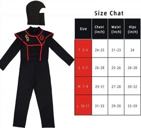 img 2 attached to Boys Ninja Costume For Kids Halloween Dress-Up Party With Foam Accessories Toys By ThinkMax