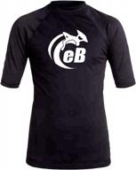 stay stylish and protected with ebodyboarding's launch out logo rashguard s/s logo