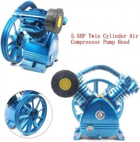 img 1 attached to High Pressure 175PSI Air Compressor Pump Head - 5.5HP, 21CFM, V Twin Cylinder, Double Stage