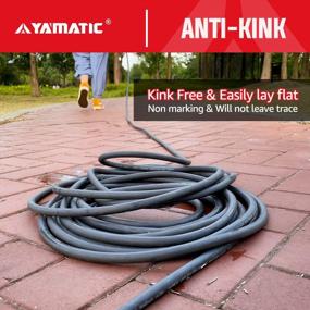 img 1 attached to Flexible Power Washer Hose - Heavy Duty 50 FT X 1/4", 3200 PSI, Kink Resistant, M22-14Mm X 3/8" Quick Connect, Perfect Replacement Hose For Your Pressure Washer