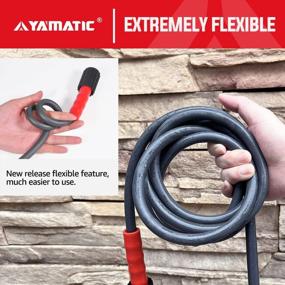 img 2 attached to Flexible Power Washer Hose - Heavy Duty 50 FT X 1/4", 3200 PSI, Kink Resistant, M22-14Mm X 3/8" Quick Connect, Perfect Replacement Hose For Your Pressure Washer