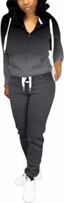 img 2 attached to Women'S Casual 2-Piece Tracksuit Set With Hoodie And Long Sleeve Sweatshirt