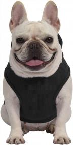 img 1 attached to Stylish And Cozy Dog Hoodie: HDE Fleece Sweater For Small Dogs With Love Rescued Me Black Design