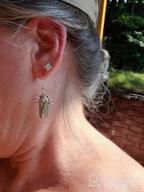 img 1 attached to 🦗 PENQI Dangle Earrings: Cicada Insect Pendant Jewelry, Perfect Gift for Women and Girls review by Jamal Webb