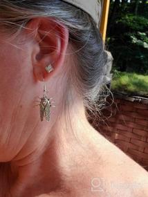 img 5 attached to 🦗 PENQI Dangle Earrings: Cicada Insect Pendant Jewelry, Perfect Gift for Women and Girls