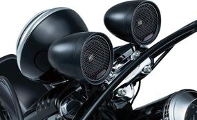 img 4 attached to 🔊 Kuryakyn 2713 MTX Road Thunder Weather Resistant Motorcycle Speakers: 100 Watt Handlebar Mounted Audio Pods with Bluetooth Audio Controller, Satin Black - Improved SEO