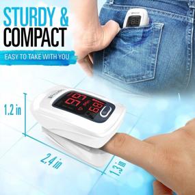 img 2 attached to Stay On Top Of Your Health With IProven Fingertip Pulse Oximeter & Heart Rate Monitor - OXI-27White