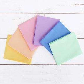 img 2 attached to Threadart Premium 100% Cotton Quilting Fabric Bundle - 6 Fat Quarter Pastel Solids - No Duplicates - Full Size 18"X21" - Ideal For Crafting, Sewing, And Quilting Projects.