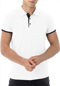 img 2 attached to Aiyino Men'S Casual Polo Shirts: Sleek And Comfortable In Short/Long Sleeves
