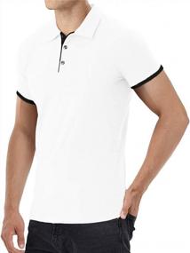 img 3 attached to Aiyino Men'S Casual Polo Shirts: Sleek And Comfortable In Short/Long Sleeves