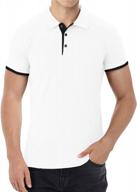aiyino men's casual polo shirts: sleek and comfortable in short/long sleeves логотип