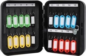 img 3 attached to Keep Your Keys Safe With Decaller Secure Key Box – Wall Mount Lock Box With 20 Hooks And Combination Lock (7 4/5" X 6 1/5" X 2 4/5")