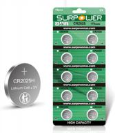 surpower cr2025 lithium battery - pack of 10, 3v cr 2025 with a 5-year warranty logo