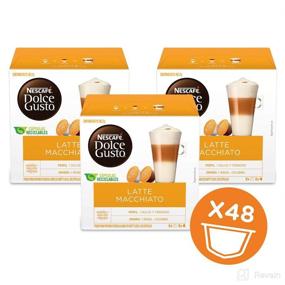 img 3 attached to Pack of 3 Nescafe Dolce Gusto Latte Macchiato Coffee Pods, 16 Capsules per Pack