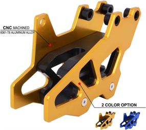 img 2 attached to 🔒 CNC Chain Guard Guide Protector: Ultimate Protection for RM/RMZ/RMX/DRZ/DRE Motorcycles - Gold