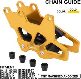 img 3 attached to 🔒 CNC Chain Guard Guide Protector: Ultimate Protection for RM/RMZ/RMX/DRZ/DRE Motorcycles - Gold