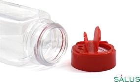 img 3 attached to SALUSWARE Plastic Bottles Containers Perfect Storage & Organization ~ Kitchen Storage & Organization