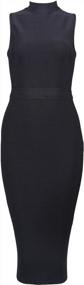 img 1 attached to Command Attention In The Meilun Women'S Knee-Length Bandage Bodycon Club Party Dress