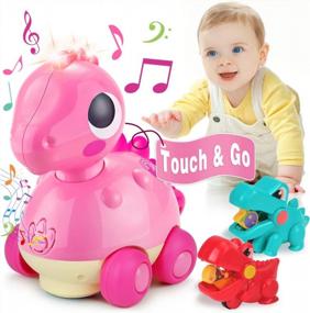 img 4 attached to Dreampark Baby Toys 18-24 месяцев: музыкальная световая игрушка-динозавр для девочек и мальчиков, малышей 2 лет