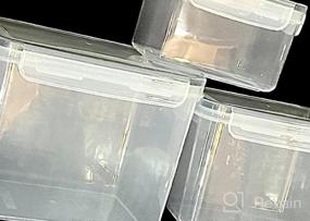 img 8 attached to Кухонные пластиковые контейнеры для хранения продуктов MDHAND, 12 шт. с герметичными крышками - многоразовые, герметичные и безопасные для использования в микроволновой печи!