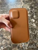 img 1 attached to 📱 Apple Leather Sleeve with MagSafe for iPhone 12 Pro Max in Saddle Brown: Stylish and Functional Protection review by Iyhan Putra