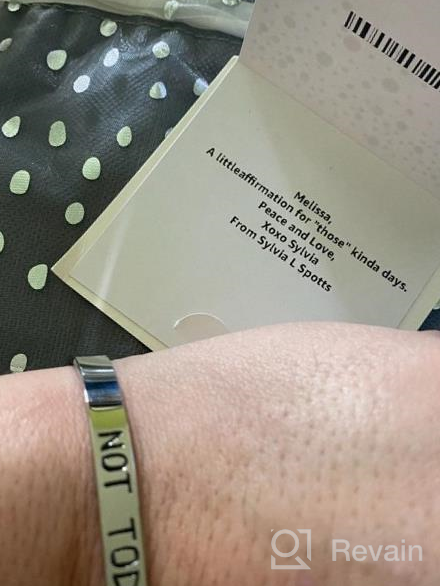 img 1 attached to Inspiring Stainless Steel Cuff Bracelet: Gift of Motivation 🌟 for Women & Girls on Birthdays, Mothers Day & Christmas review by Justin Wallace